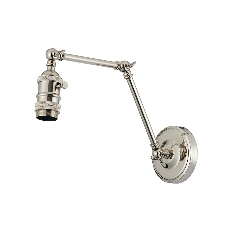 Load image into Gallery viewer, C-Lighting Ariel Adjustable Wall Lamp, 1 x E27, Polished Nickel - 60763
