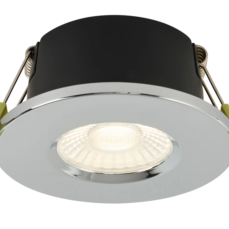 Load image into Gallery viewer, C-Lighting Molly 4/6/8W, Triac Dimmable 4CCT LED Fire Rated Downlight, Chrome Round Fixed - 72977
