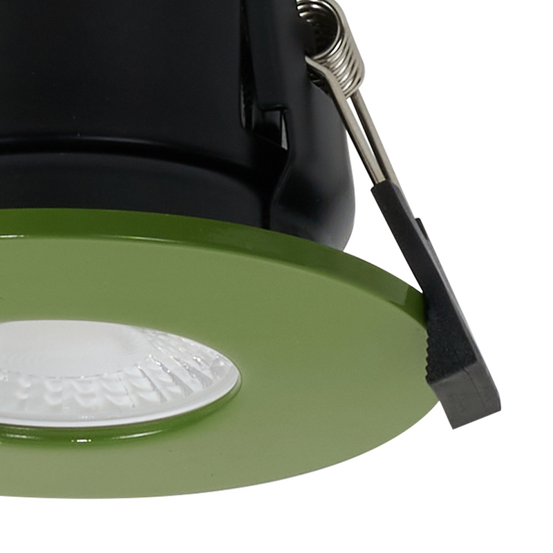 Load image into Gallery viewer, C-Lighting Vauxhall 8W Dimmable CCT LED Fire Rated Downlight Moss Green Fascia IP65 - 61724
