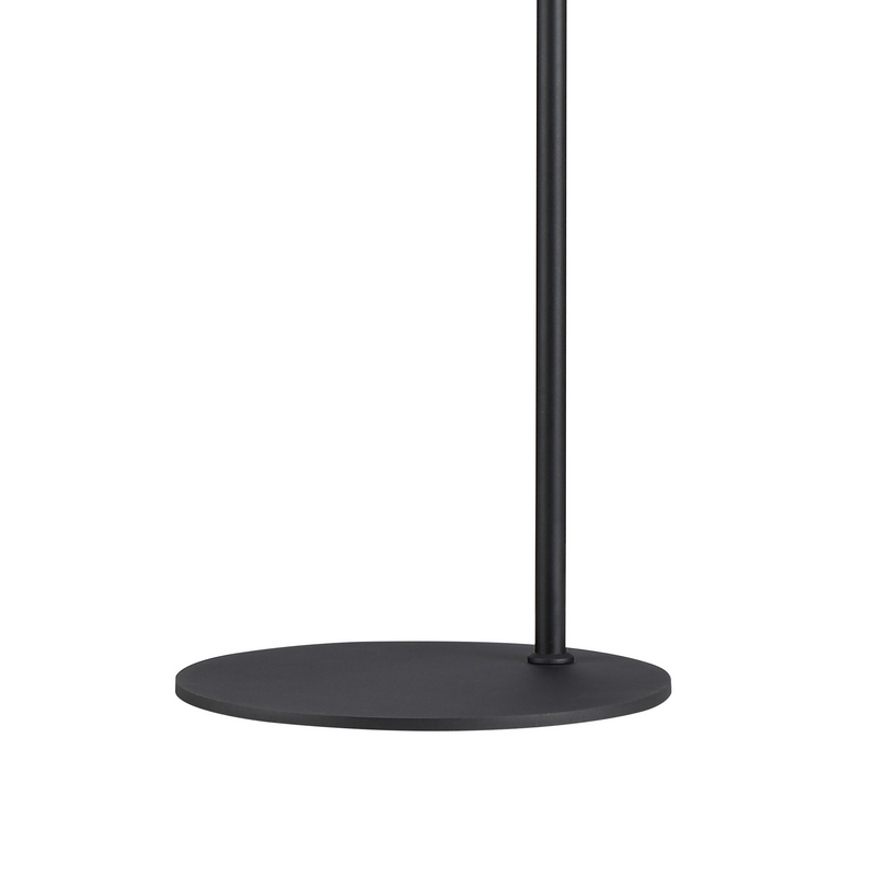 Load image into Gallery viewer, C-Lighting Hektor Floor Lamp With 23cm x 18cm Shade, 1 Light E27, Sand Black/Frosted White Glass Shade - 60827
