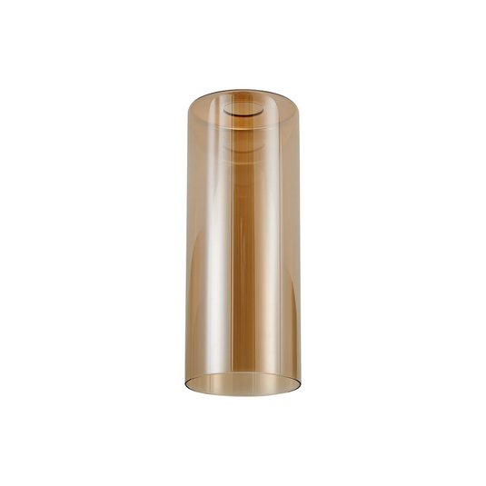 C-Lighting Budapest 120mm x 300mm Amber Plated Cylinder Glass Shade - 61977