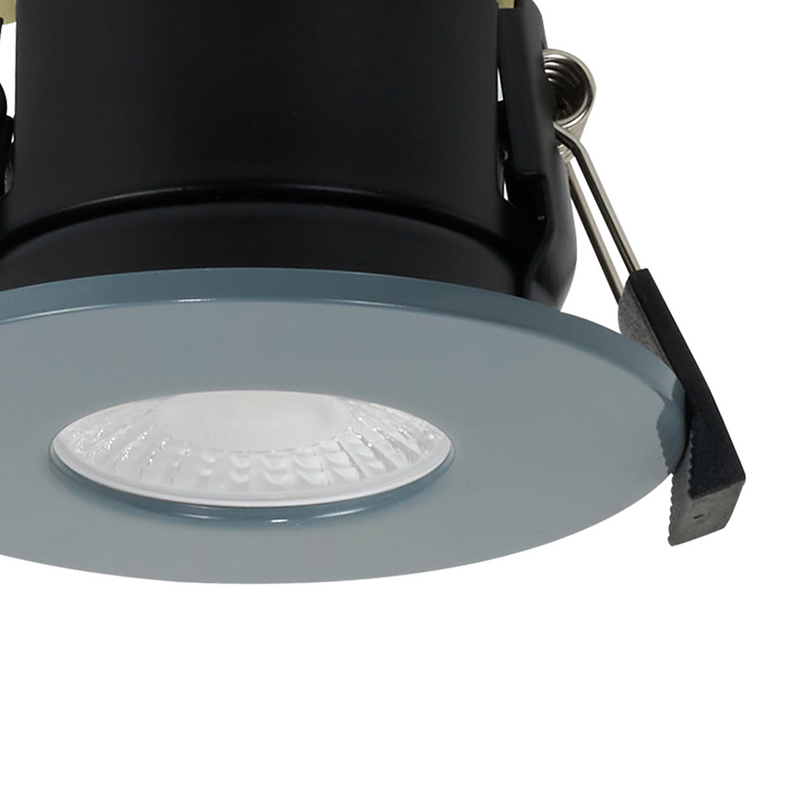 Grey Led Cct C-Lighting Vauxhall 8W Dimmable CCT LED Fire Rated Downlight Cool Grey ...