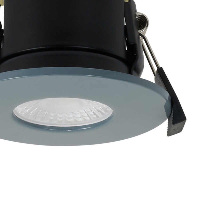 Load image into Gallery viewer, C-Lighting Vauxhall 8W Dimmable CCT LED Fire Rated Downlight Cool Grey Fascia IP65 - 61717
