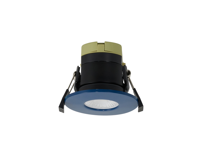 Load image into Gallery viewer, C-Lighting Vauxhall 8W Dimmable CCT LED Fire Rated Downlight Ocean Blue Fascia IP65 - 61726
