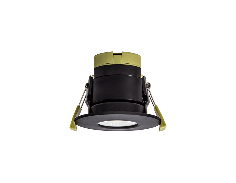 Load image into Gallery viewer, C-Lighting Vauxhall 8W Dimmable CCT LED Fire Rated Downlight Matt Black Fascia IP65 - 42506
