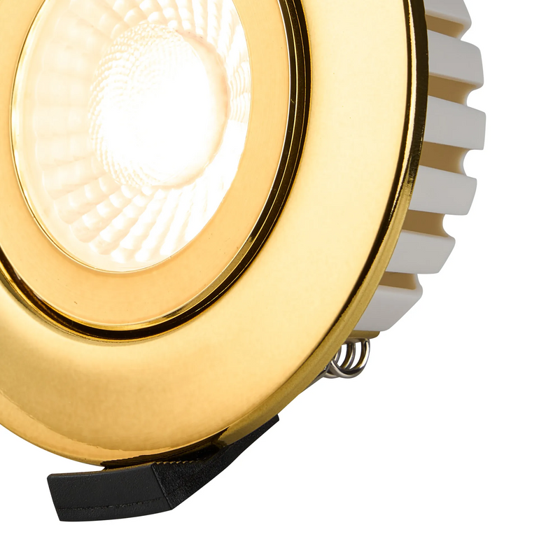 Load image into Gallery viewer, C-Lighting Francisco , Triac Dimmable CCT LED Fire Rated Adjustable Downlight, Brass, Cut Out: 70mm, 700lm, 60°, DRIVER INC., IP65 - 61550
