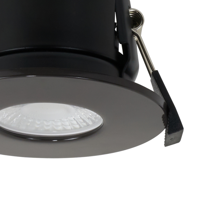 Load image into Gallery viewer, C-Lighting Vauxhall 8W Dimmable CCT LED Fire Rated Downlight Dark Brown Fascia IP65 - 61719
