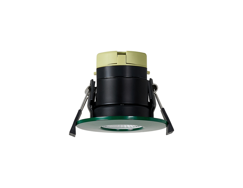 Load image into Gallery viewer, C-Lighting Vauxhall 8W Dimmable CCT LED Fire Rated Downlight Dark Green Fascia IP65 - 61720
