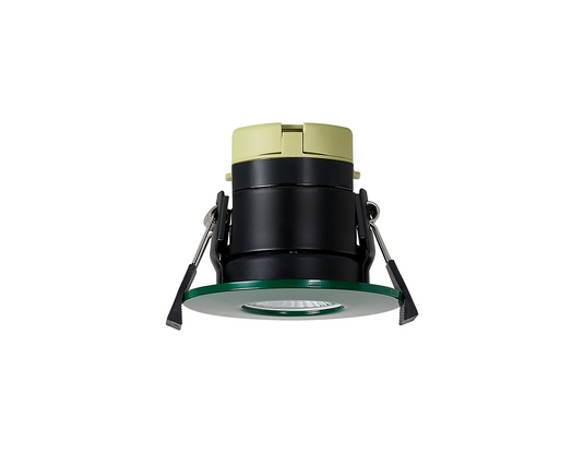 C-Lighting Vauxhall 8W Dimmable CCT LED Fire Rated Downlight Dark Green Fascia IP65 - 61720