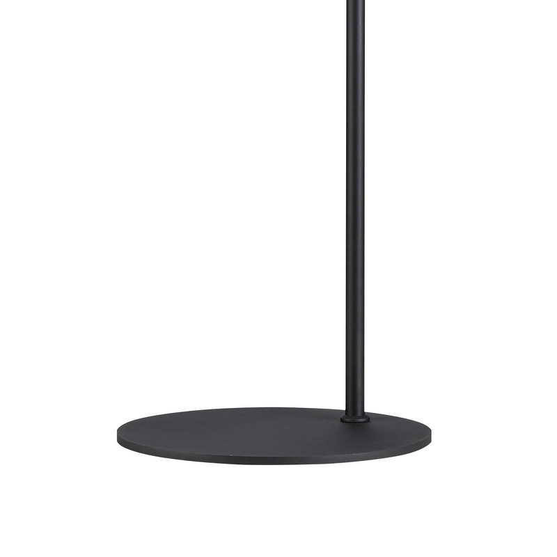Load image into Gallery viewer, C-Lighting Hektor Floor Lamp With 23cm x 18cm Shade, 1 Light E27, Sand Black/Smoke Faded Glass Shade - 60826

