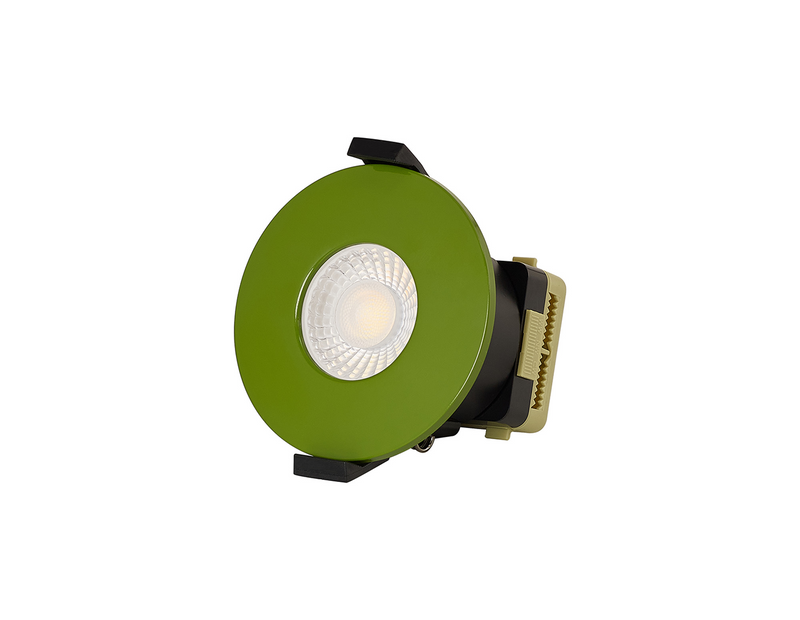 Load image into Gallery viewer, C-Lighting Vauxhall 8W Dimmable CCT LED Fire Rated Downlight Moss Green Fascia IP65 - 61724
