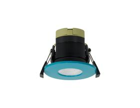 Load image into Gallery viewer, C-Lighting Vauxhall 8W Dimmable CCT LED Fire Rated Downlight Bright Teal Fascia IP65 - 61714
