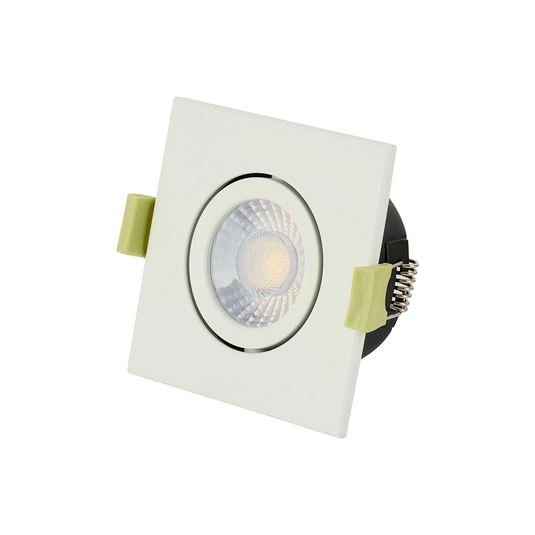 C-Lighting Molly 4/6/8W, Triac Dimmable 4CCT LED Fire Rated Downlight, White Square Tilt - 72991