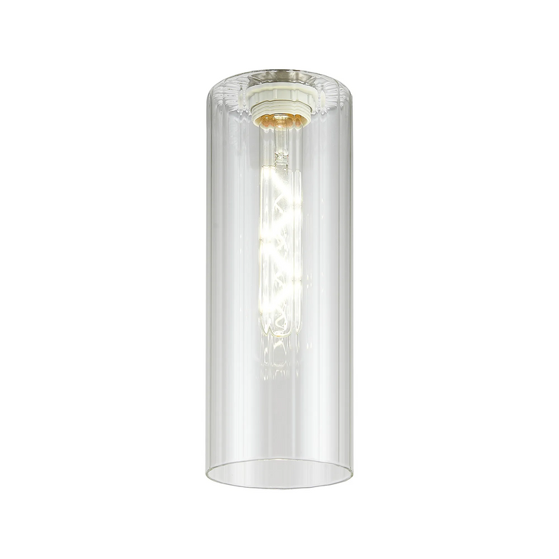 Load image into Gallery viewer, C-Lighting Budapest 10mm x 280mm Clear Ribbed Slim Tube Glass -
