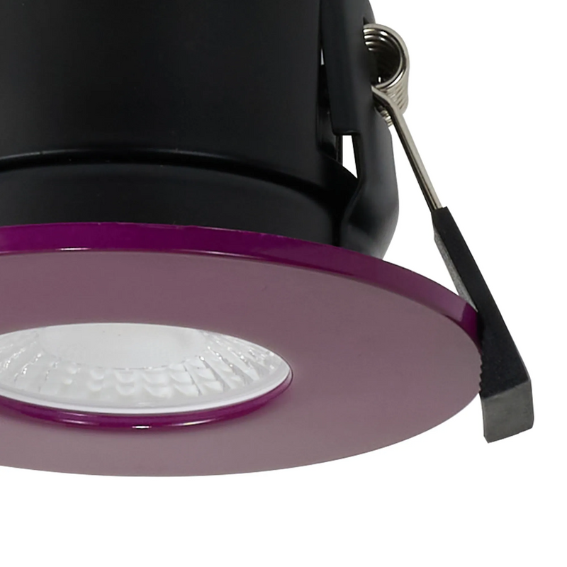 Load image into Gallery viewer, C-Lighting Vauxhall 8W Dimmable CCT LED Fire Rated Downlight Plum Fascia IP65 - 62016
