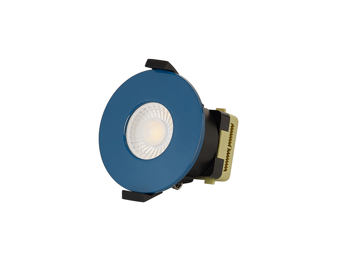 C-Lighting Vauxhall 8W Dimmable CCT LED Fire Rated Downlight Midnight Blue Fascia IP65 - 61723