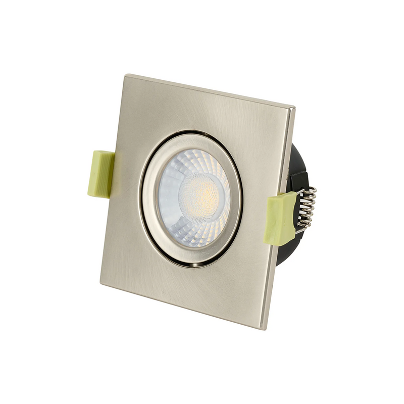 Load image into Gallery viewer, C-Lighting Molly 4/6/8W, Triac Dimmable 4CCT LED Fire Rated Downlight, Satin Nickel Square Tilt - 72992
