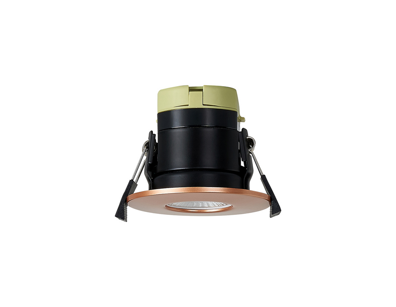 Load image into Gallery viewer, C-Lighting Vauxhall 8W Dimmable CCT LED Fire Rated Downlight Copper Fascia IP65 - 61718
