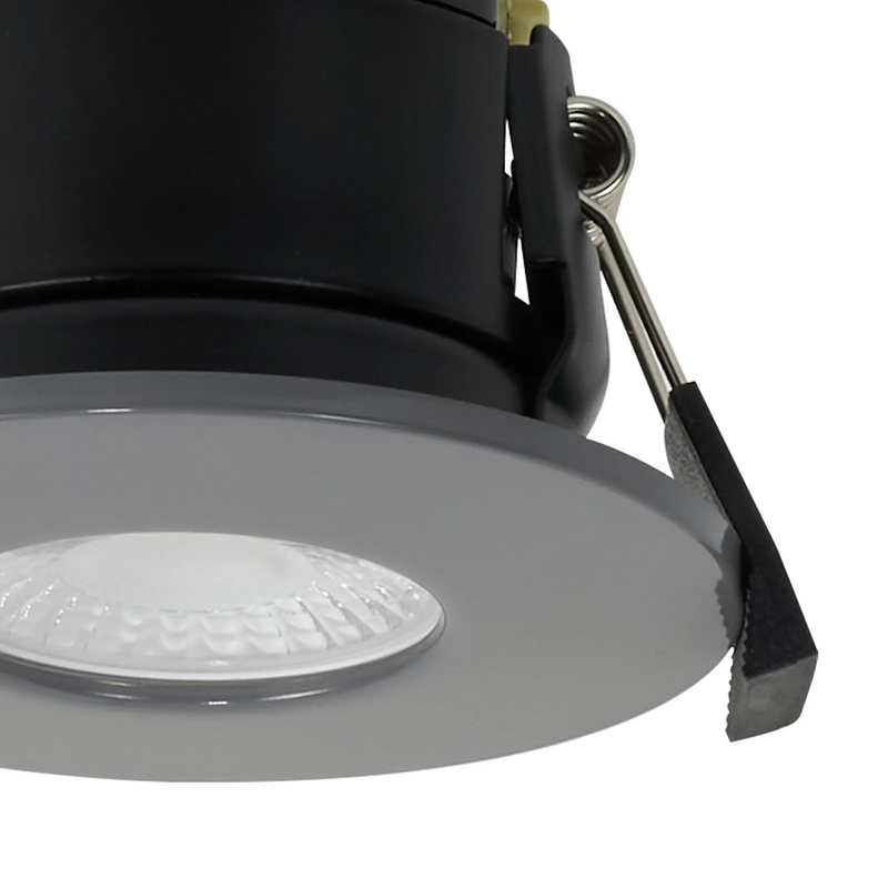 Load image into Gallery viewer, C-Lighting Vauxhall 8W Dimmable CCT LED Fire Rated Downlight Warm Grey Fascia IP65 - 62011
