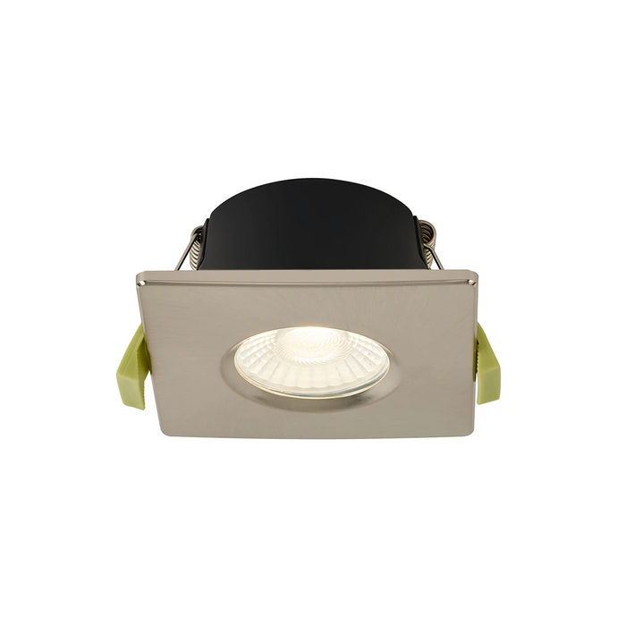 C-Lighting Molly 4/6/8W, Triac Dimmable 4CCT LED Fire Rated Downlight, Satin Nickel Square Fixed - 72987