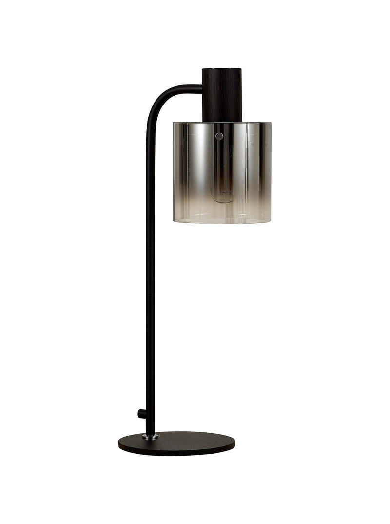 Load image into Gallery viewer, C-Lighting Bridge Large Table Lamp, 1 Light E27, Black / Smoke Fade Glass - 42089

