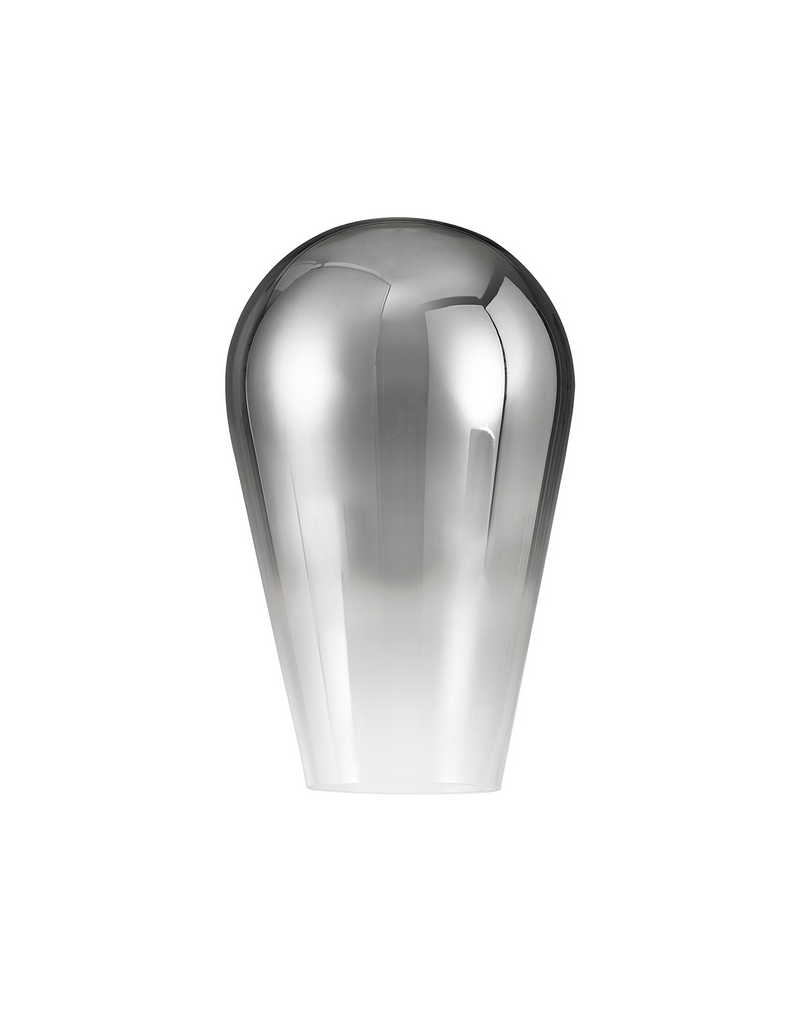 Load image into Gallery viewer, C-Lighting Chisel 23cm Pear Shaped Glass, Smoke/Clear - 42248
