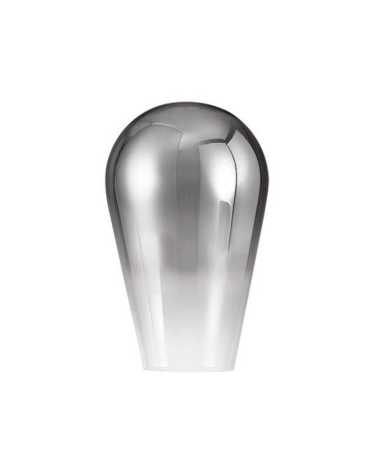 C-Lighting Chisel 23cm Pear Shaped Glass, Smoke/Clear - 42248