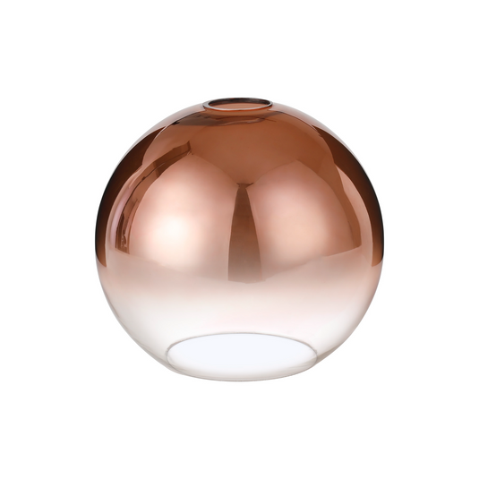 C-Lighting Chisel 25cm Globe Glass, Copper/Clear - 42249