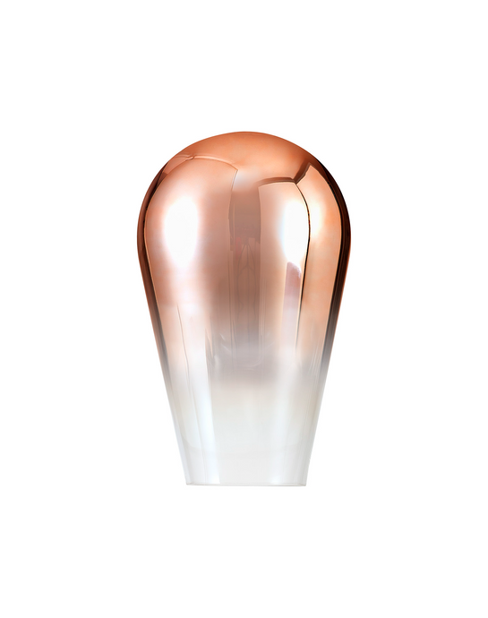 C-Lighting Chisel 23cm Pear Shaped Glass, Copper/Clear - 42474