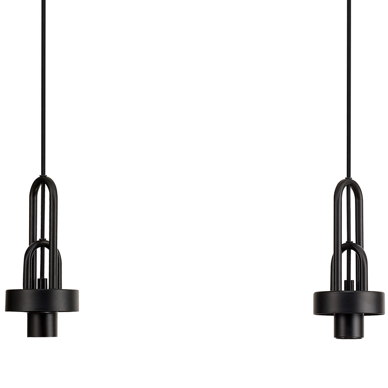 Load image into Gallery viewer, C-Lighting Chisel Linear Suspension Kit, 3 x E27, Matt Black/Matt Black - 42512

