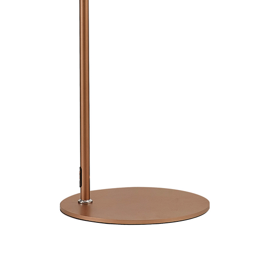 C-Lighting Bridge Large Floor Lamp, 1 Light E27, Mocha / Amber Glass - 47983