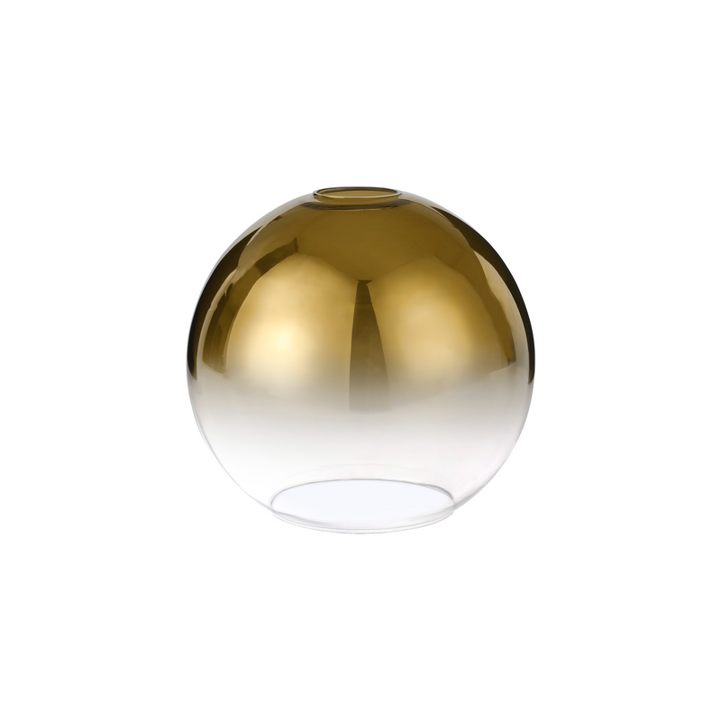 Load image into Gallery viewer, C-Lighting Chisel 20cm Globe Glass, Gold/Clear - 48241
