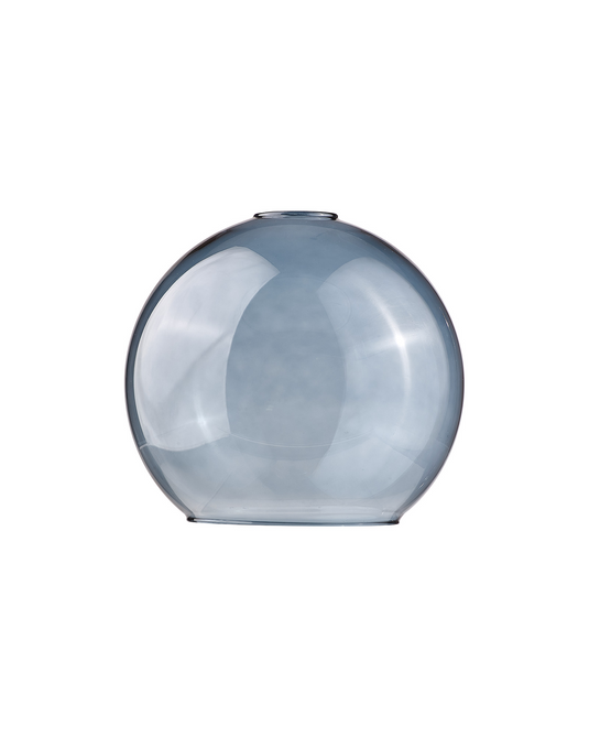 C-Lighting Budapest 200mm x 180mm Open Mouth Round Blue Globe Glass Shade - 48468