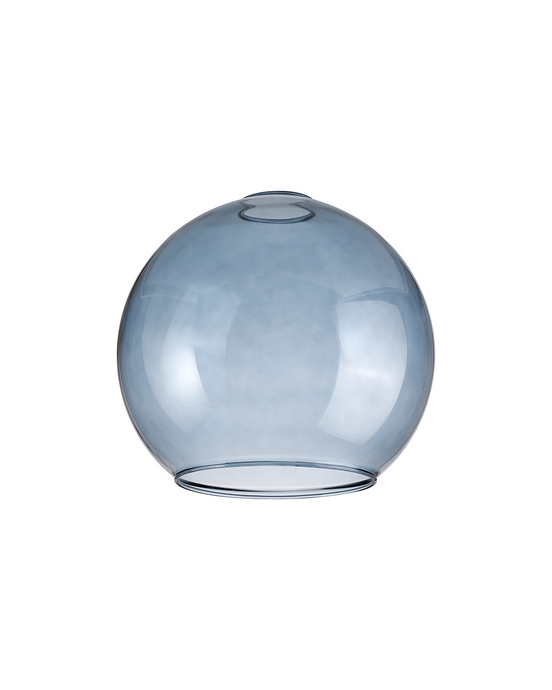 C-Lighting Budapest 200mm x 180mm Open Mouth Round Blue Globe Glass Shade - 48468