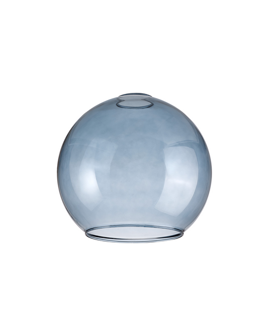 C-Lighting Budapest 200mm x 180mm Open Mouth Round Blue Globe Glass Shade - 48468