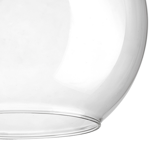 C-Lighting Budapest 200mm x 180mm Open Mouth Round Clear Globe Glass Shade - 48469