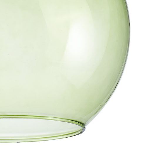 C-Lighting Budapest 200mm x 180mm Open Mouth Round Green Globe Glass Shade - 48470