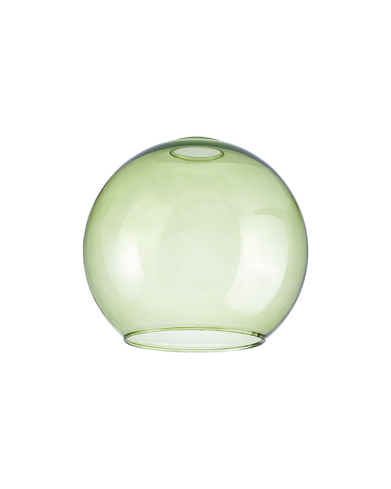 C-Lighting Budapest 200mm x 180mm Open Mouth Round Green Globe Glass Shade - 48470