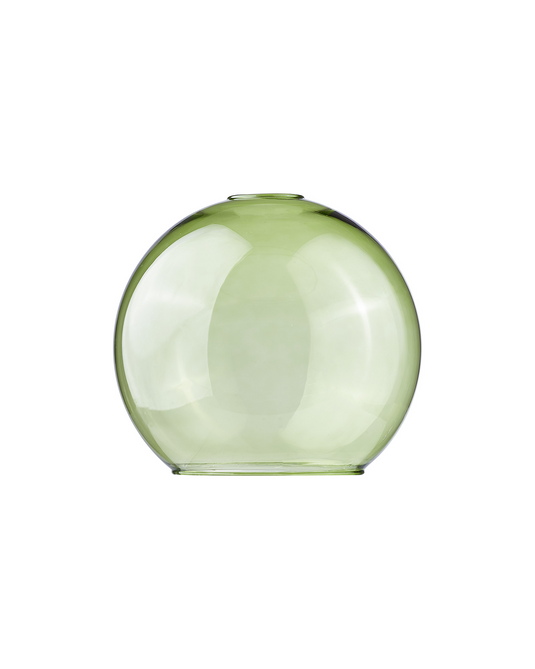 C-Lighting Budapest 200mm x 180mm Open Mouth Round Green Globe Glass Shade - 48470