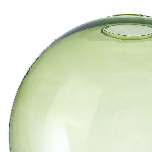 C-Lighting Budapest 200mm x 180mm Open Mouth Round Green Globe Glass Shade - 48470