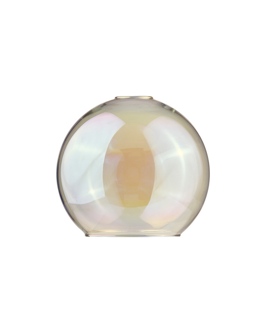C-Lighting Budapest 200mm x 180mm Open Mouth Round Iridescent Globe Glass Shade - 48471