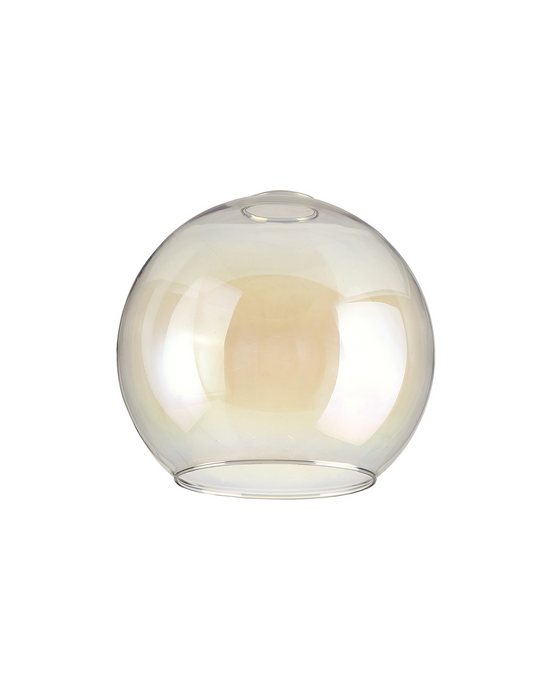 C-Lighting Budapest 200mm x 180mm Open Mouth Round Iridescent Globe Glass Shade - 48471