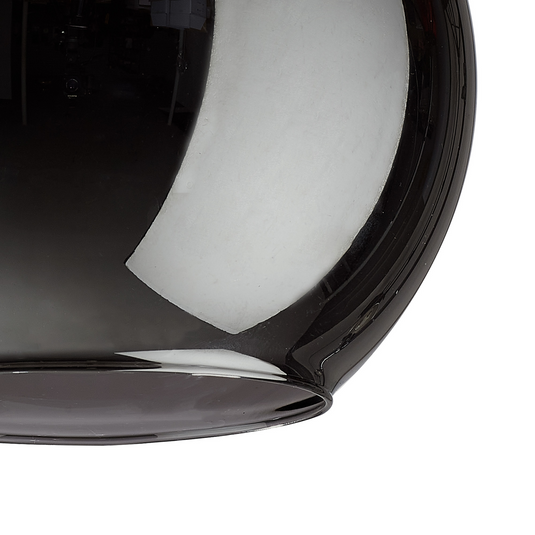 C-Lighting Budapest 200mm x 180mm Open Mouth Round Chrome Plated Globe Glass Shade - 48474