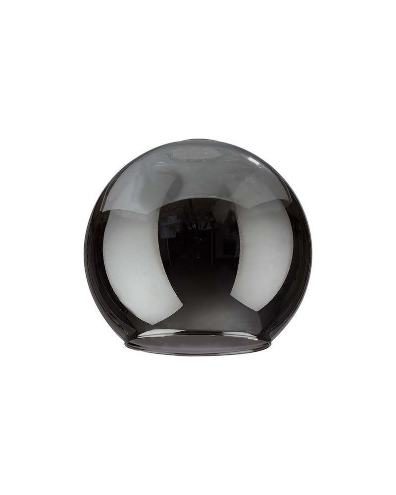 Load image into Gallery viewer, C-Lighting Budapest 200mm x 180mm Open Mouth Round Chrome Plated Globe Glass Shade - 48474
