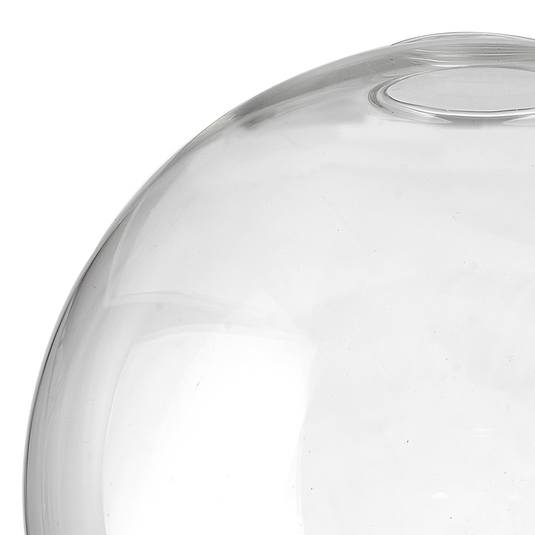 C-Lighting Budapest 250mm x 225mm Open Mouth Round Clear Globe Glass Shade - 48484