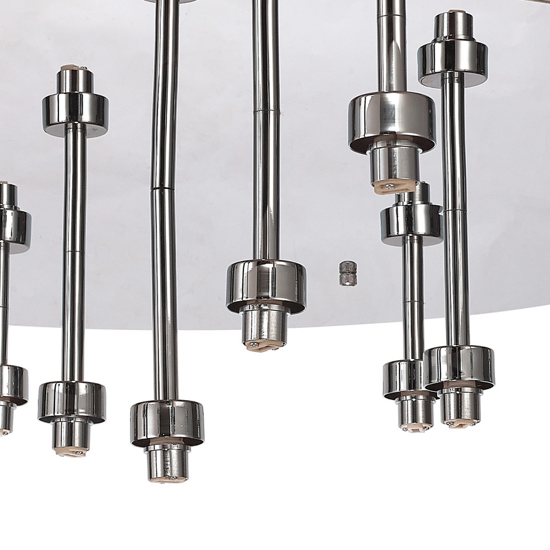 Load image into Gallery viewer, C-Lighting Capel Polished Chrome Round 13 Light G9 Universal Flush Light, Suitable For A Vast Selection Of Glass Shades - 52041
