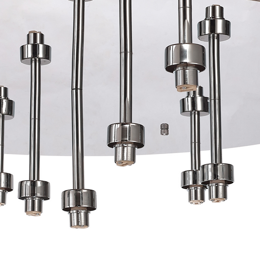 C-Lighting Capel Polished Chrome Round 13 Light G9 Universal Flush Light, Suitable For A Vast Selection Of Glass Shades - 52041