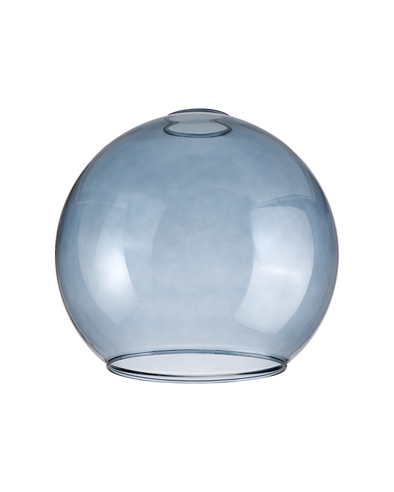 C-Lighting Budapest 250mm x 225mm Open Mouth Round Blue Globe Glass Shade - 53246