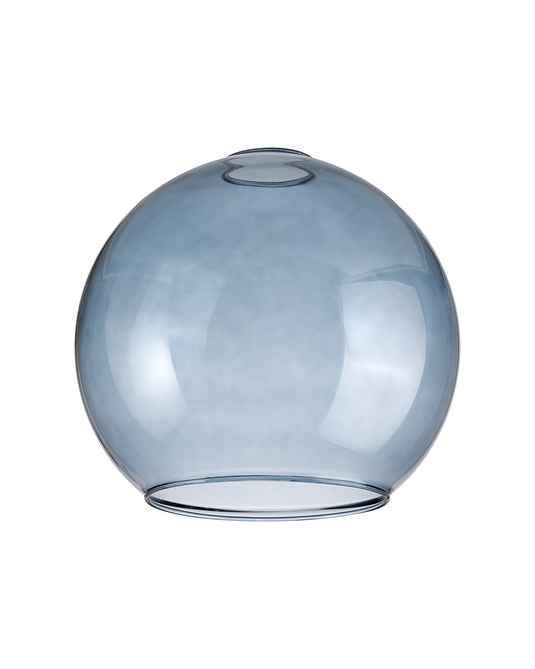 C-Lighting Budapest 250mm x 225mm Open Mouth Round Blue Globe Glass Shade - 53246