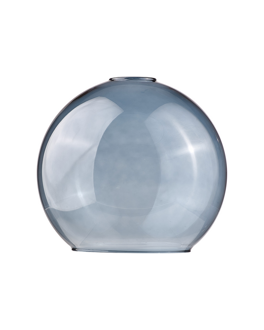 C-Lighting Budapest 250mm x 225mm Open Mouth Round Blue Globe Glass Shade - 53246